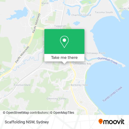 Mapa Scaffolding NSW