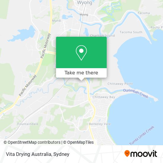 Vita Drying Australia map