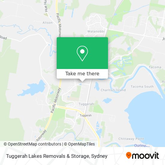 Tuggerah Lakes Removals & Storage map