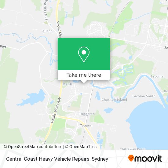 Central Coast Heavy Vehicle Repairs map