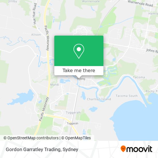 Gordon Garratley Trading map