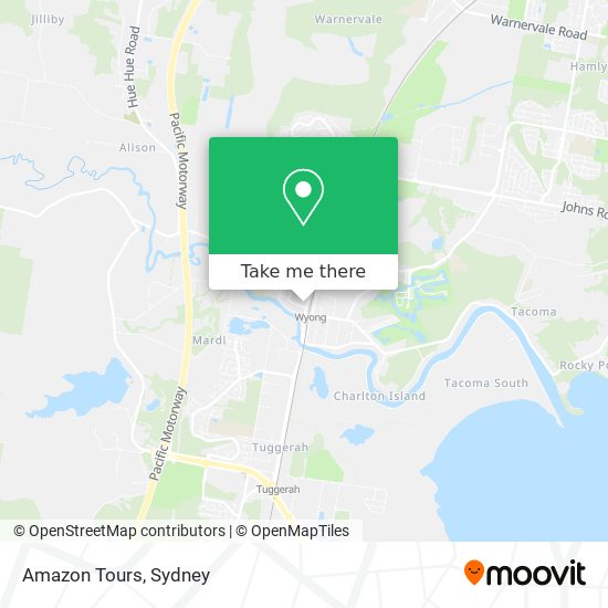 Amazon Tours map