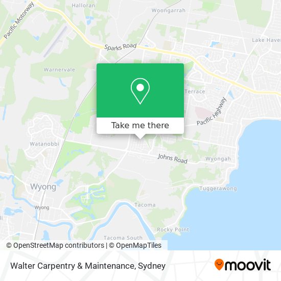 Walter Carpentry & Maintenance map