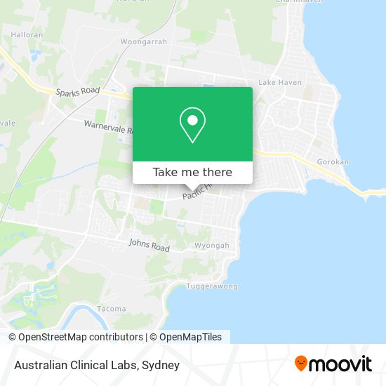 Mapa Australian Clinical Labs