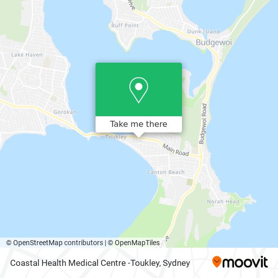 Coastal Health Medical Centre -Toukley map