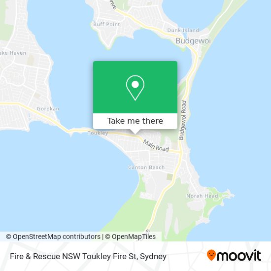 Fire & Rescue NSW Toukley Fire St map