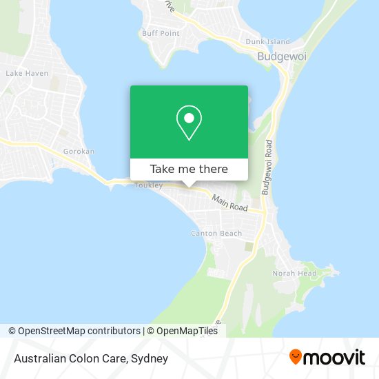 Mapa Australian Colon Care