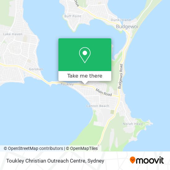 Mapa Toukley Christian Outreach Centre