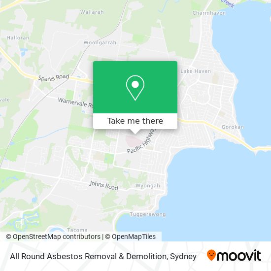 All Round Asbestos Removal & Demolition map