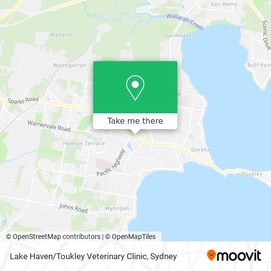 Lake Haven / Toukley Veterinary Clinic map