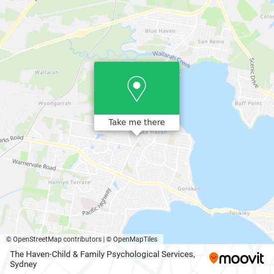 The Haven-Child & Family Psychological Services map