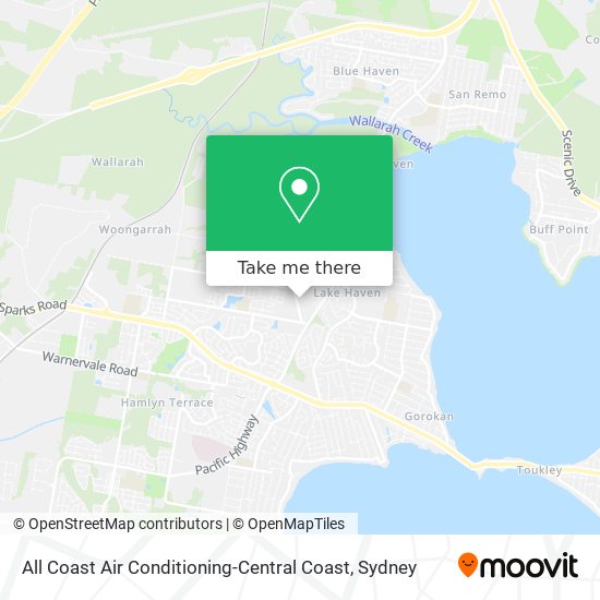 Mapa All Coast Air Conditioning-Central Coast