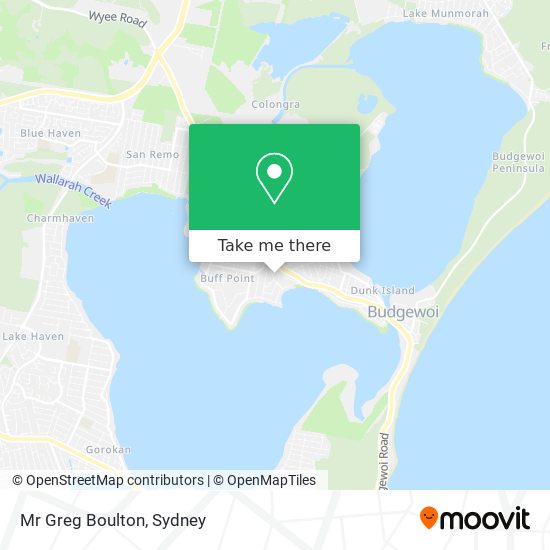 Mr Greg Boulton map
