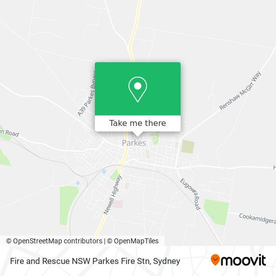 Fire and Rescue NSW Parkes Fire Stn map