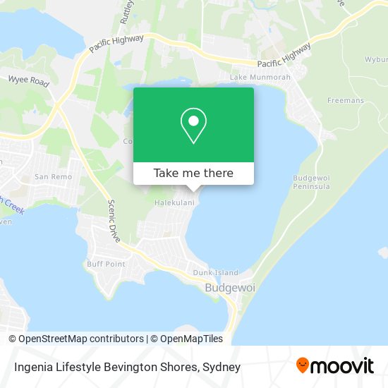 Mapa Ingenia Lifestyle Bevington Shores