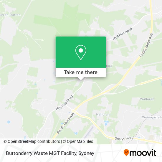 Buttonderry Waste MGT Facility map