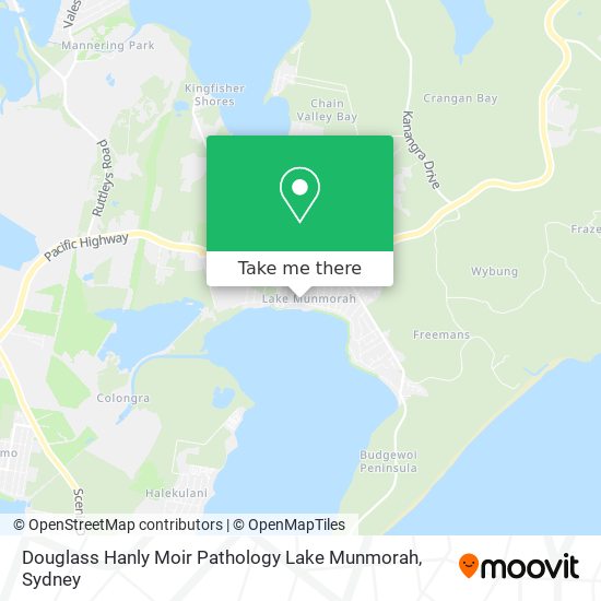 Douglass Hanly Moir Pathology Lake Munmorah map