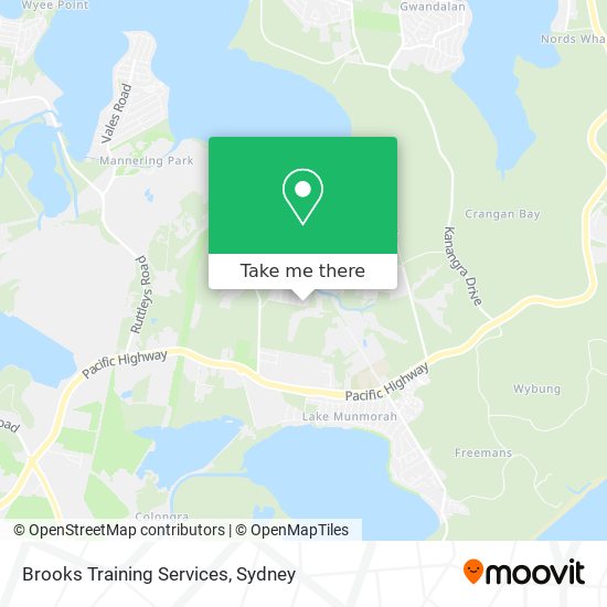 Mapa Brooks Training Services