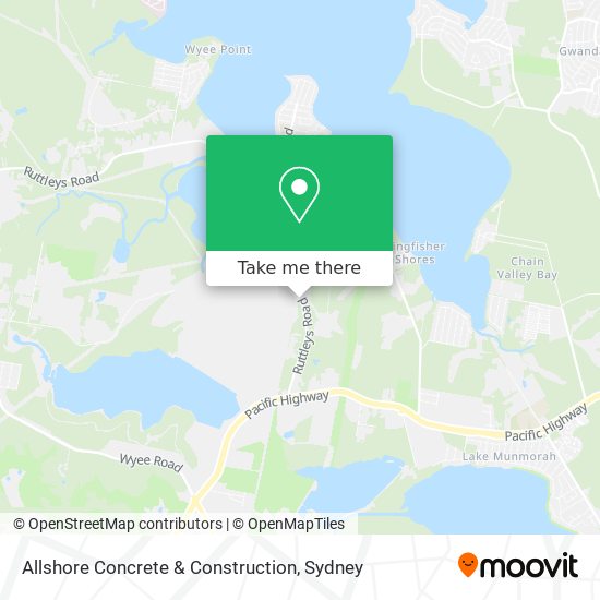 Mapa Allshore Concrete & Construction