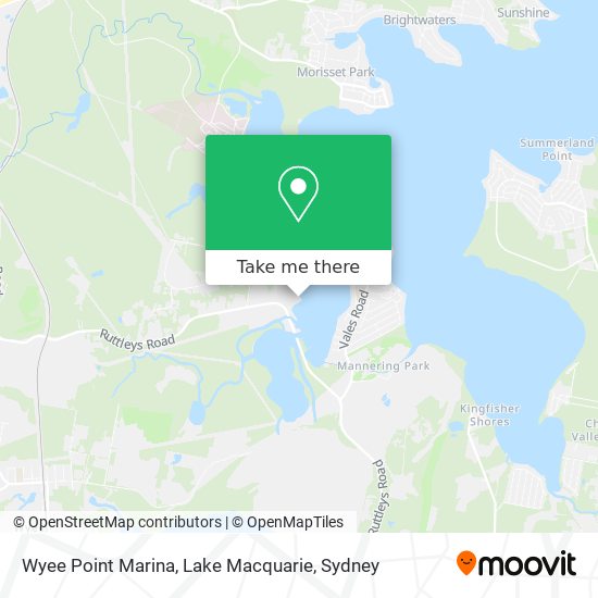 Wyee Point Marina, Lake Macquarie map