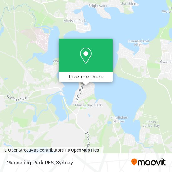 Mapa Mannering Park RFS