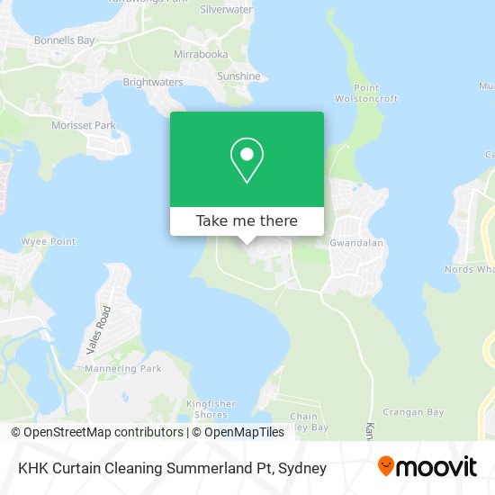 Mapa KHK Curtain Cleaning Summerland Pt