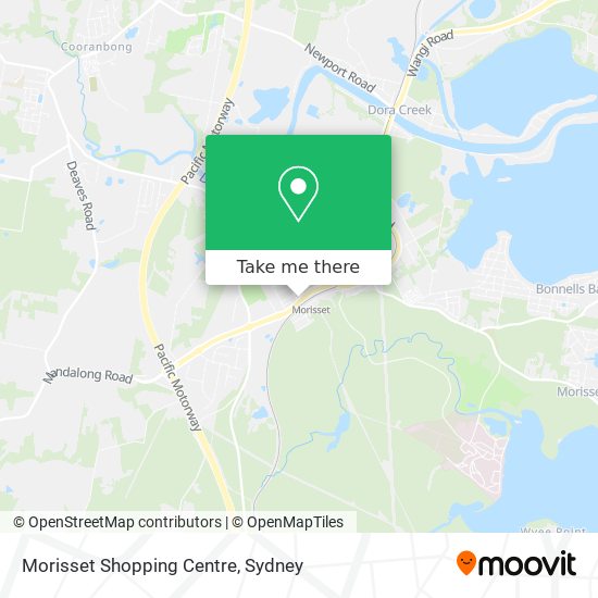 Mapa Morisset Shopping Centre