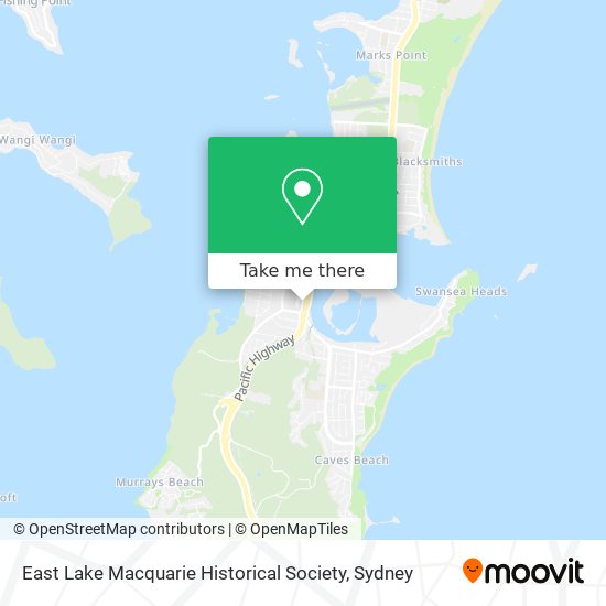 East Lake Macquarie Historical Society map