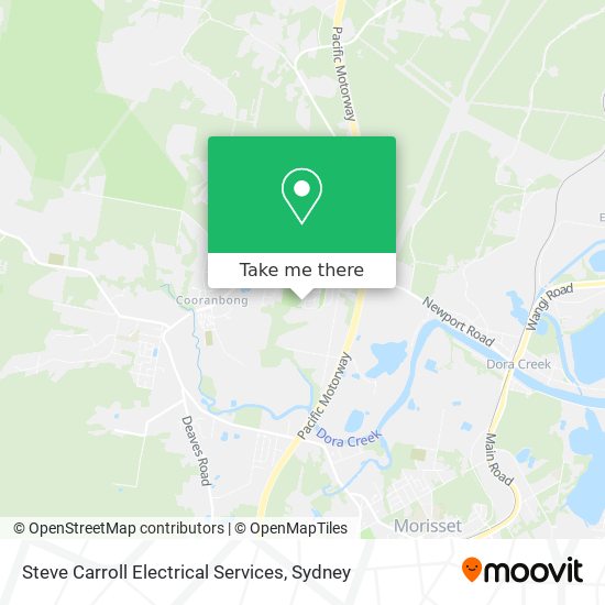 Steve Carroll Electrical Services map