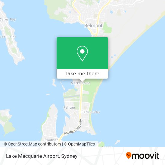 Lake Macquarie Airport map