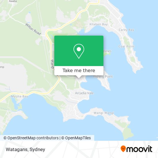 Watagans map