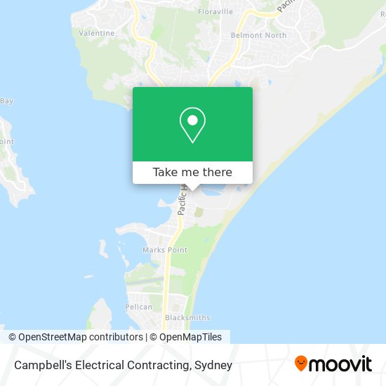 Campbell's Electrical Contracting map