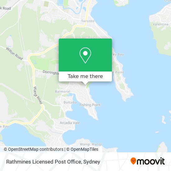 Rathmines Licensed Post Office map