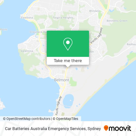 Mapa Car Batteries Australia Emergency Services