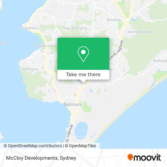 Mapa McCloy Developments