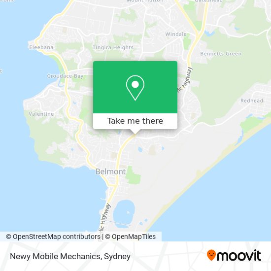 Newy Mobile Mechanics map
