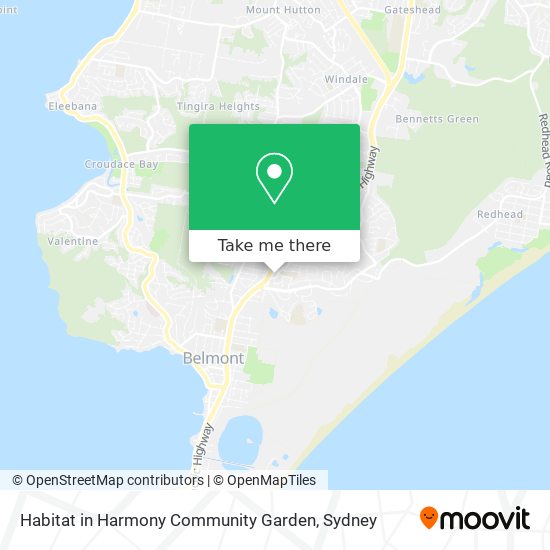 Mapa Habitat in Harmony Community Garden