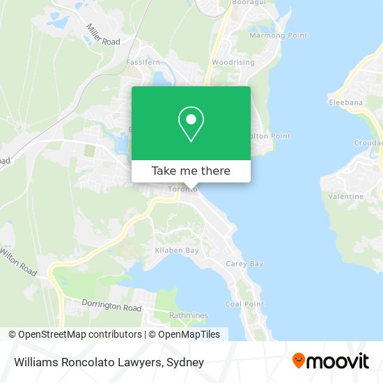 Williams Roncolato Lawyers map
