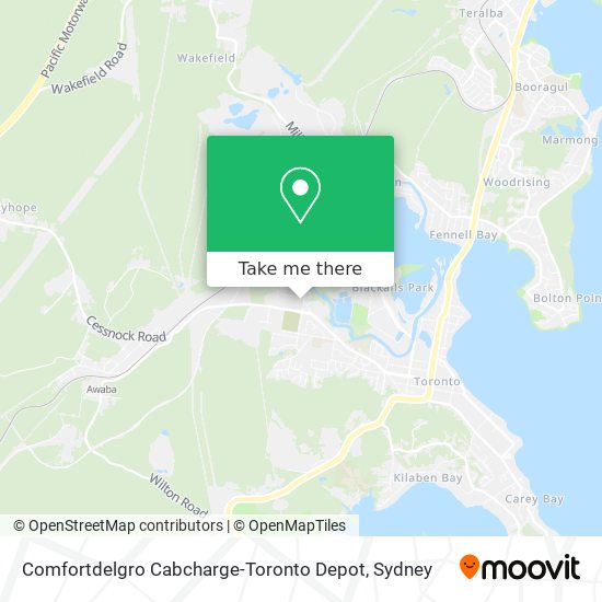 Comfortdelgro Cabcharge-Toronto Depot map