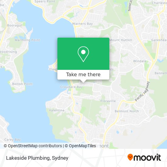 Mapa Lakeside Plumbing