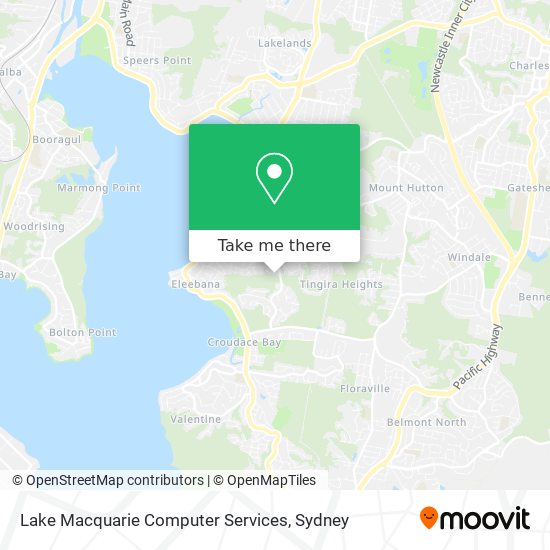 Lake Macquarie Computer Services map