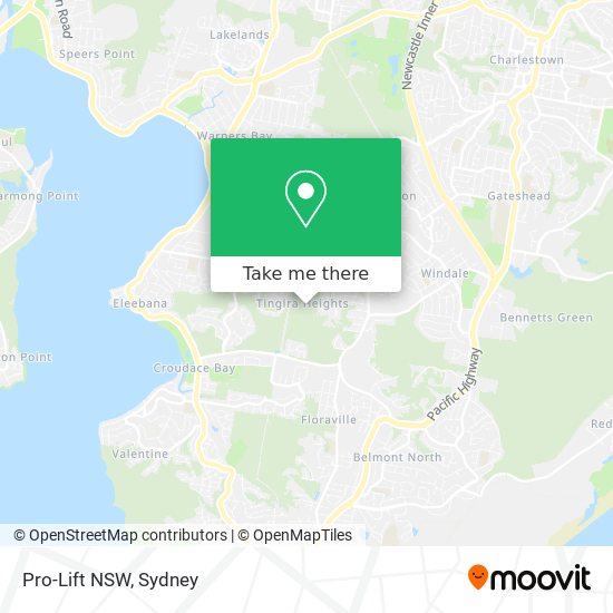 Pro-Lift NSW map