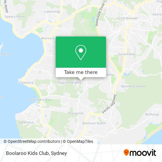 Boolaroo Kids Club map