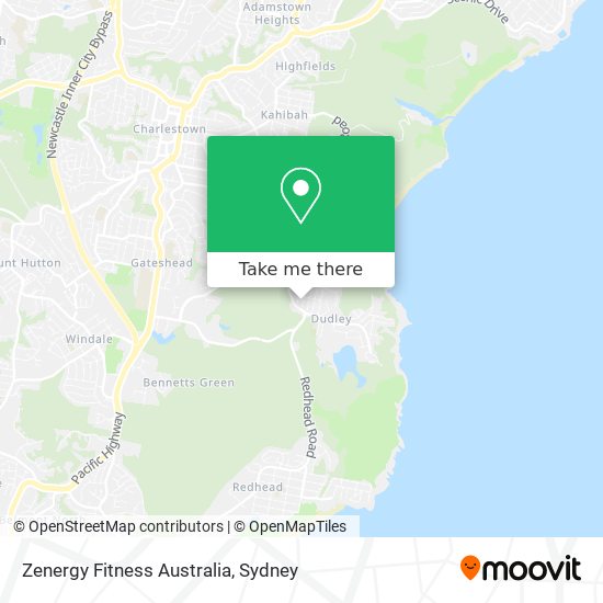 Mapa Zenergy Fitness Australia