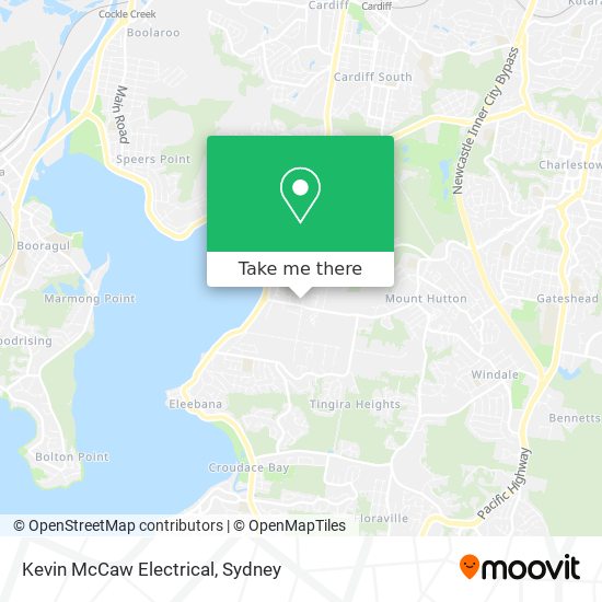 Mapa Kevin McCaw Electrical