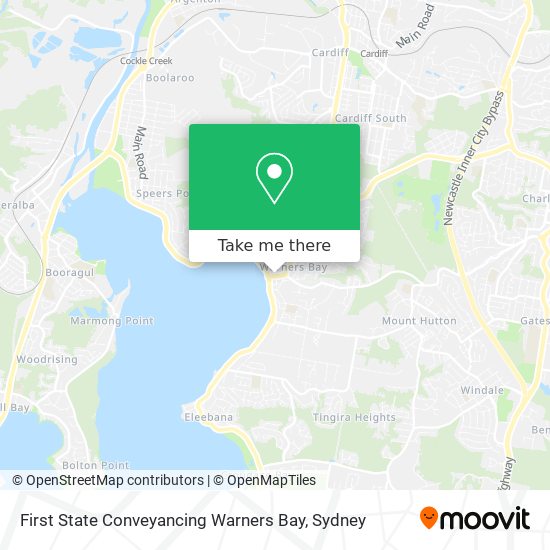 First State Conveyancing Warners Bay map