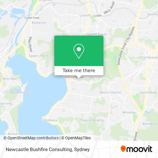 Mapa Newcastle Bushfire Consulting