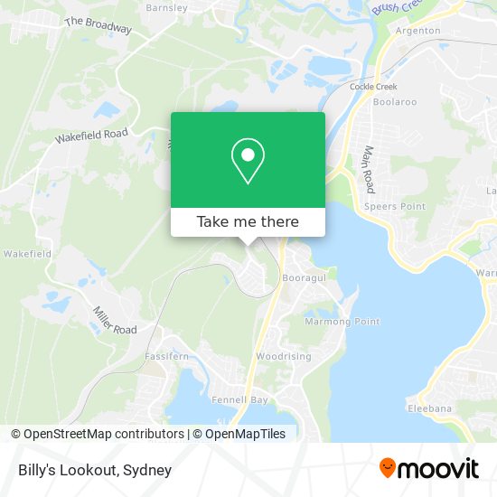 Billy's Lookout map