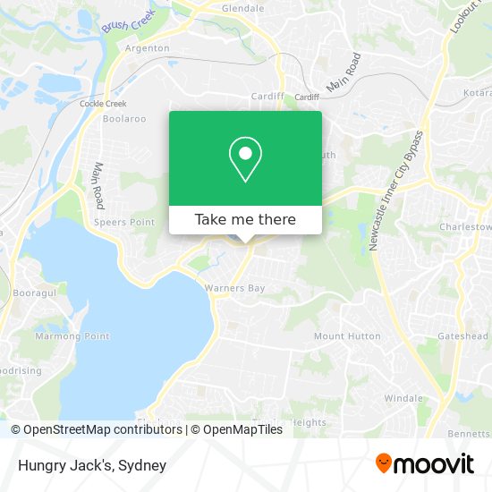 Hungry Jack's map