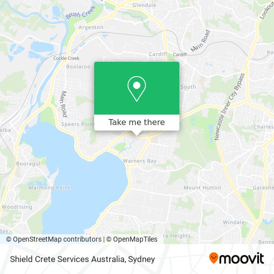 Mapa Shield Crete Services Australia